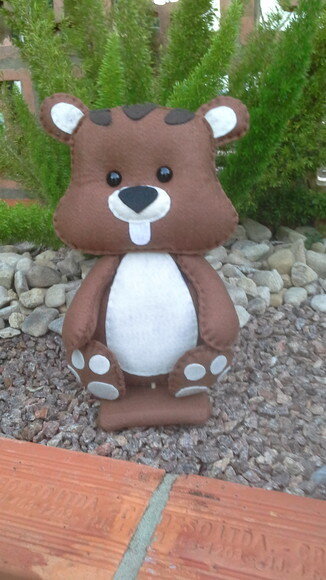 Urso Bichos do Bosque em Feltro