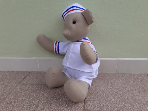 Urso Marinheiro de Tecido