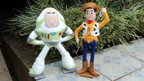 Woody e Buzz em Feltro