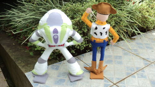 Woody e Buzz em Feltro