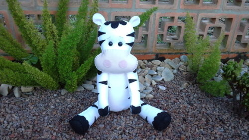 Zebra em Feltro