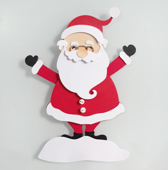 Arquivo de Corte Papai Noel em Camadas.