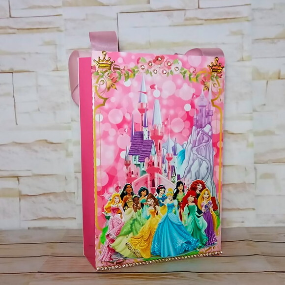 Arquivo de Corte Sacolinha Princesas P Luxo.