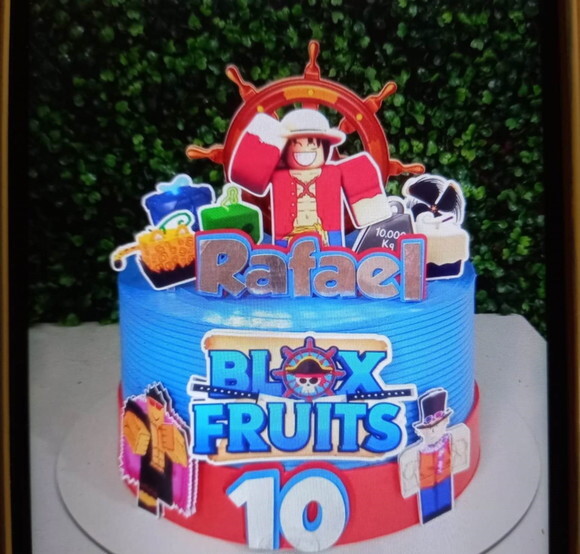 Arquivo de Corte Topo de Bolo Blox Fruits.
