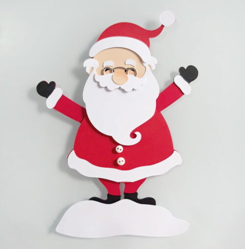 Arquivo de Corte Papai Noel em Camadas.