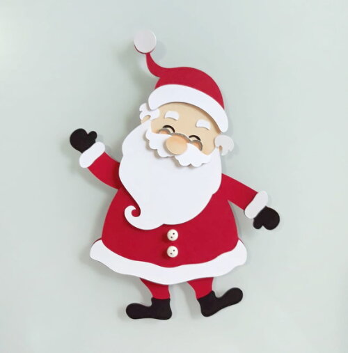 Arquivo de Corte Papai Noel em Camadas.