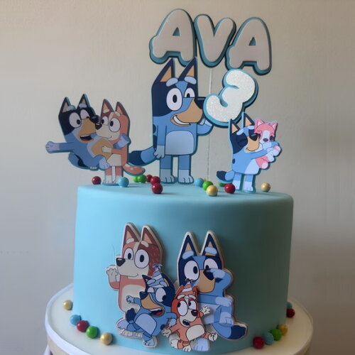 Arquivo de Corte Topo de Bolo Bluey.