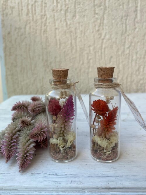 25 Lembrancinhas com flores secas naturais para lembrancinhas de