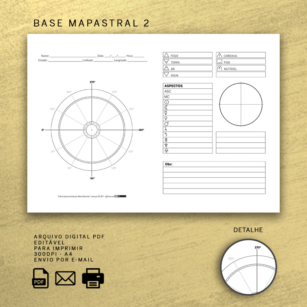 Folha Base Mapastral PDF para Imprimir