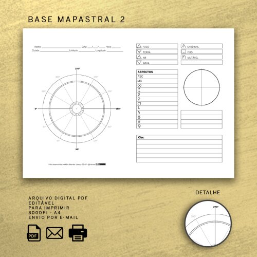 Folha Base Mapastral PDF para Imprimir