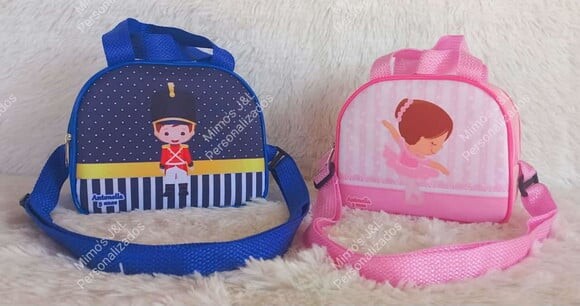 Bolsa Meia Lua Alca Cruzada Personalizada Lembrancinha
