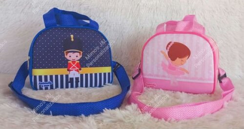 Bolsa Meia Lua Alca Cruzada Personalizada Lembrancinha