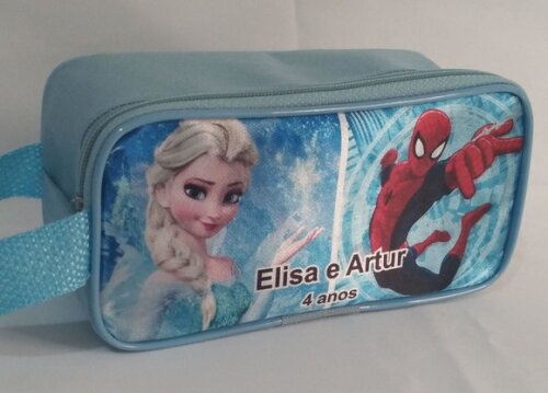Estojo Personalizado Frozem/ Homem-aranha
