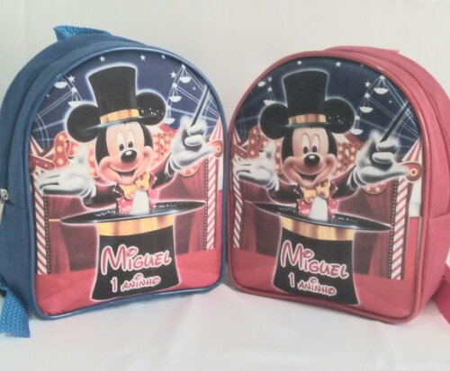 Mochilinha Personalizada Mickey Circo