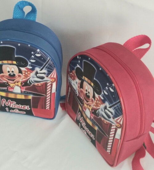Mochilinha Personalizada Mickey Circo