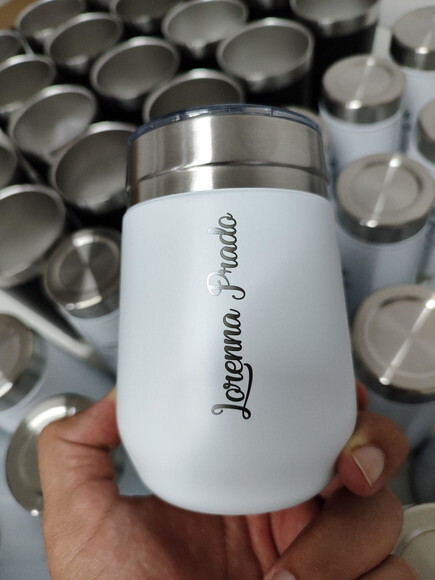 Copo Everday 420ml Térmico Branco com a Sua Logo ou Nome