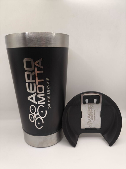 Copo Preto Térmico Personalizado no Laser