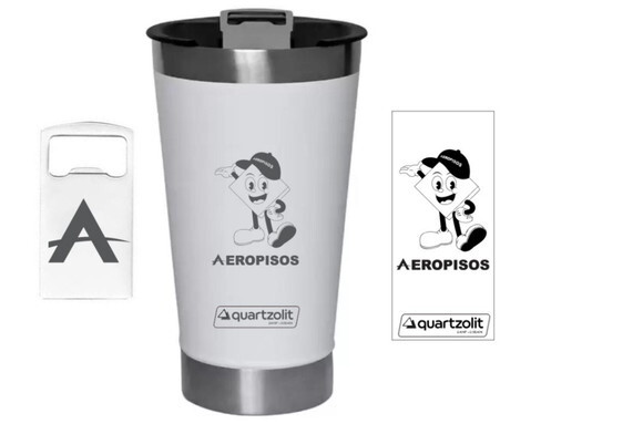 Copo Térmico Branco da Edição até o Produto Final