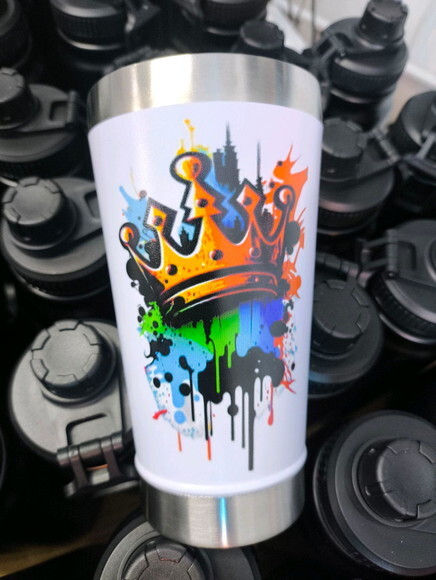 Copo Térmico Personalizado Arte Colorida