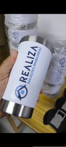 Copo Térmico Personalizado Arte Colorida