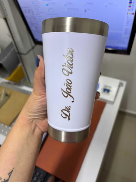 Copo Térmico Personalizado Branco