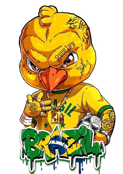 Copo Térmico Personalizado Arte Colorida Seleção Brasil
