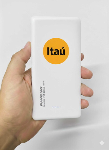 Power Bank Personalizado em Dtf Uv Direto no Produto!