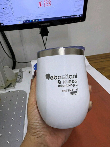 Copo Cuia Térmico Inox com Tampa de Vedação