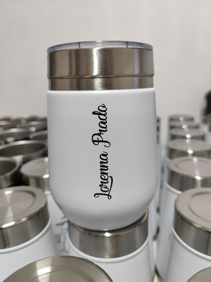 Copo Everday 420ml Térmico Branco com a Sua Logo ou Nome