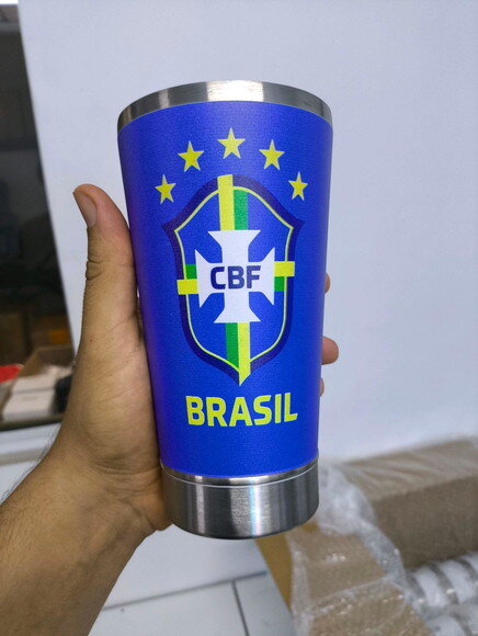 Copo Térmico Personalizado 360° Colorido Copa do Mundo
