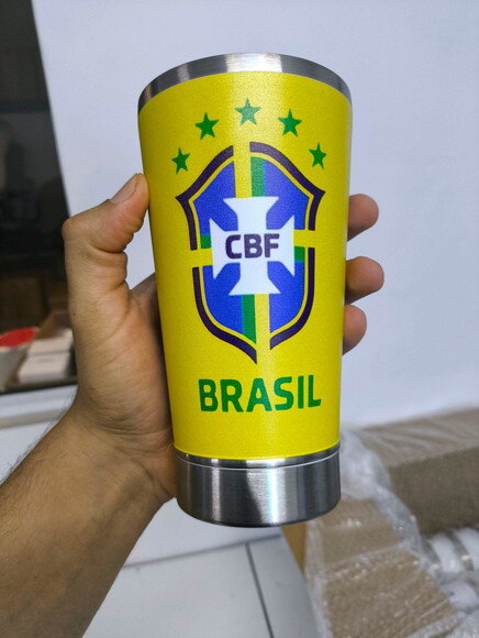 Copo Térmico Personalizado 360° Colorido Copa do Mundo