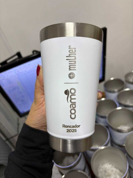 Copo Térmico Personalizado Branco