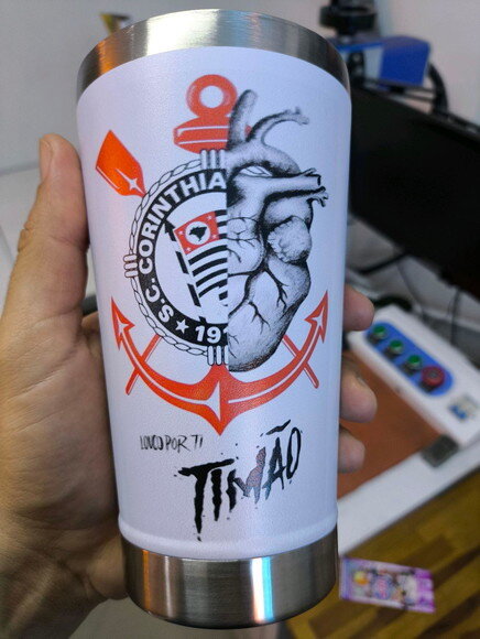 Copo Térmico Personalizado no Dtf Uv de Times