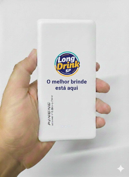 Power Bank Personalizado em Dtf Uv Direto no Produto!