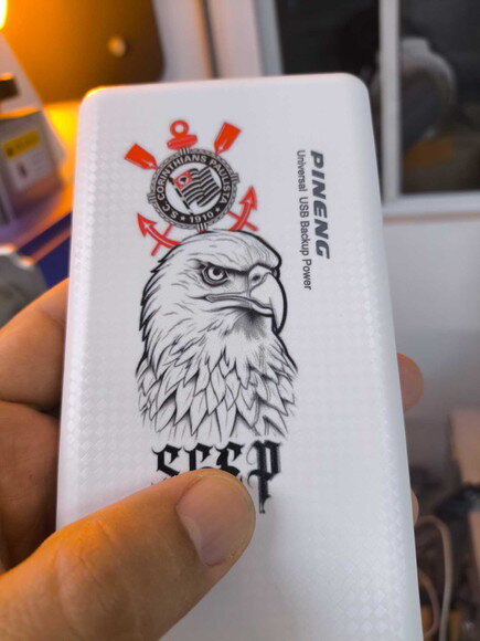 Power Bank Personalizado em Dtf Uv Direto no Produto!
