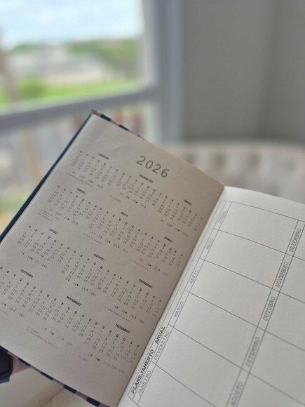 Agenda - Planner Bordado Artesanal A5 Copta