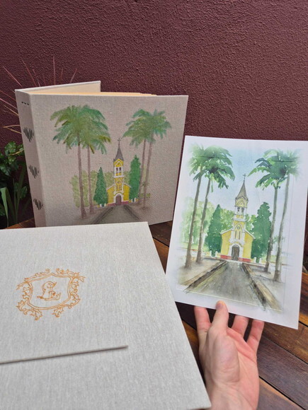 Álbum Bordado para Casamento 30cm