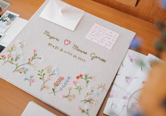 Álbum Bordado para Casamento 30cm