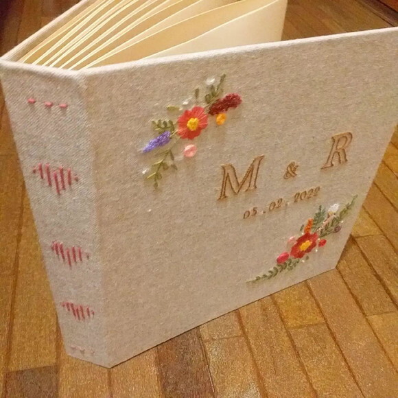 Álbum de Casamento Bordado 30cm