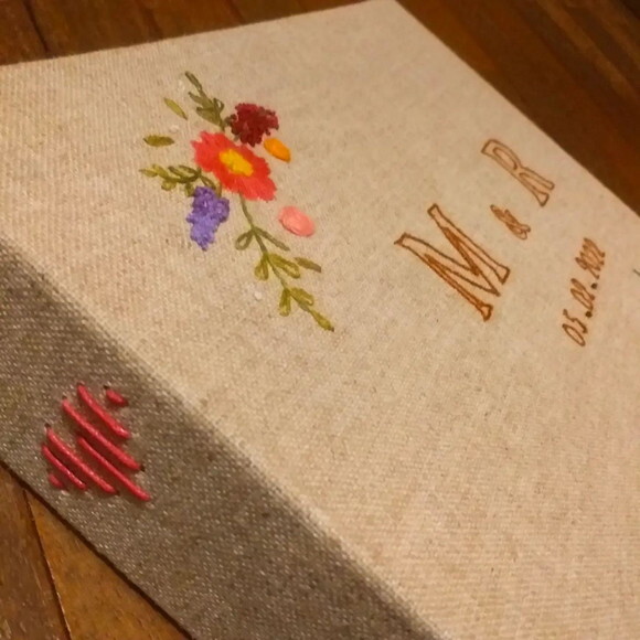 Álbum de Casamento Bordado 30cm