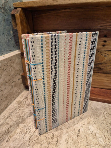 Caderno Artesanal A5 Copta com Miolo Interativo