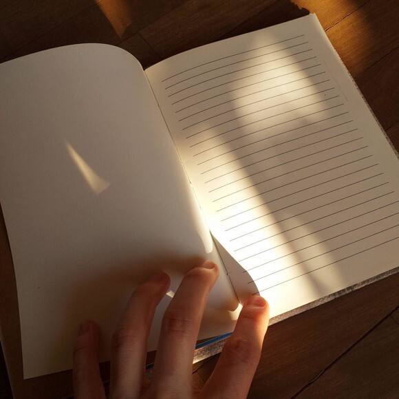 Caderno Artesanal A5 Copta com Miolo Interativo