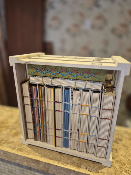 Caderno Artesanal A5 Costura Copta