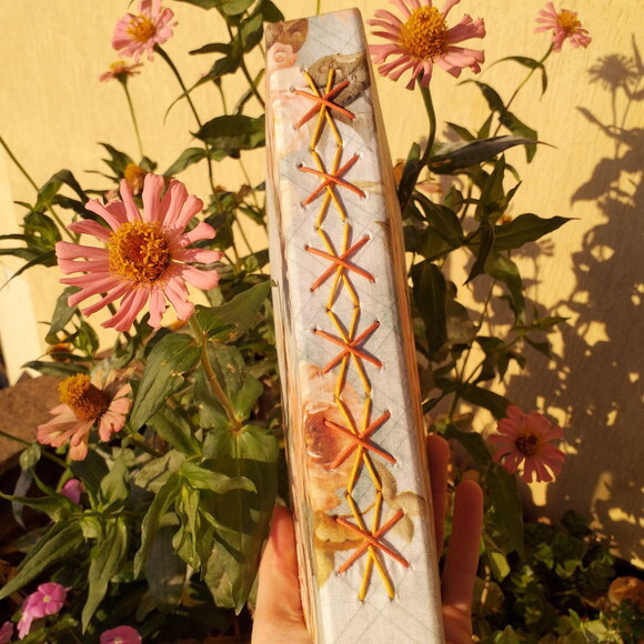 Caderno Artesanal A5 Floral