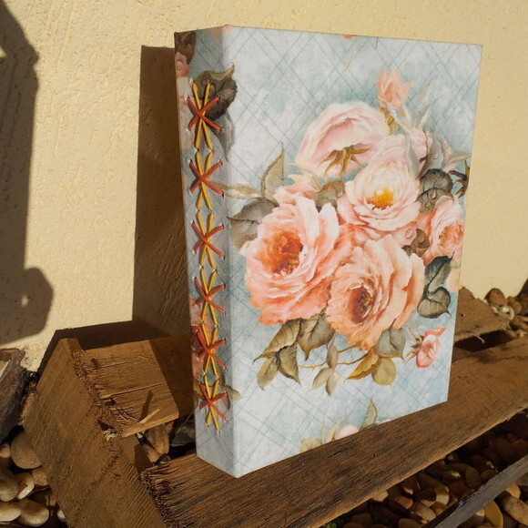 Caderno Artesanal A5 Floral