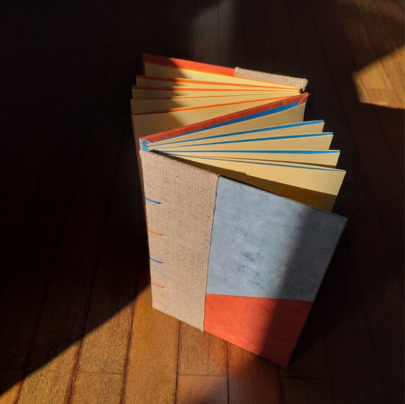 Caderno Artesanal A5 Triplo - Costura Copta 2 em 1