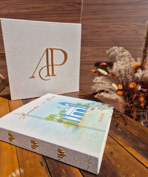 Álbum de Fotos Personalizado Feito à Mão - 30cm