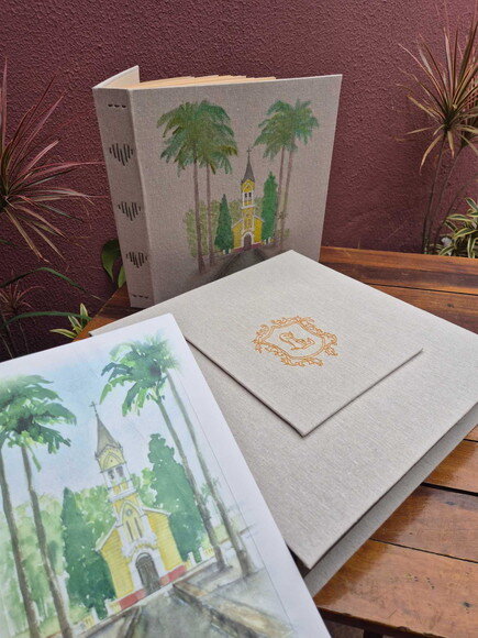 Álbum Bordado para Casamento 30cm