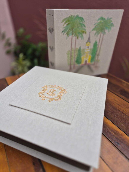 Álbum Bordado para Casamento 30cm