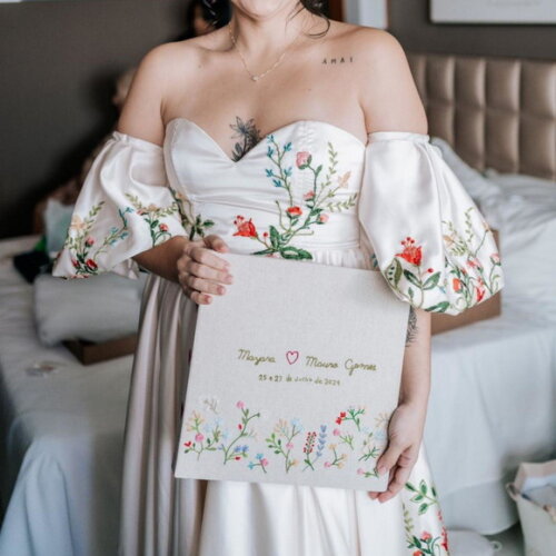 Álbum Bordado para Casamento 30cm